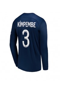 Paris Saint-Germain Presnel Kimpembe #3 Voetbaltruitje Thuis tenue 2022-23 Lange Mouw